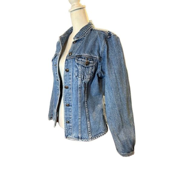 Vintage Faconnable Light Wash Western Denim Jacket - Picture 3 of 9
